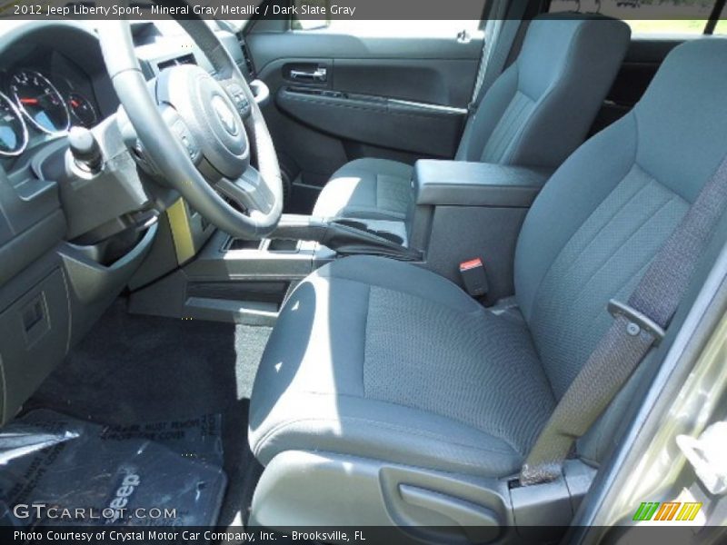 Mineral Gray Metallic / Dark Slate Gray 2012 Jeep Liberty Sport