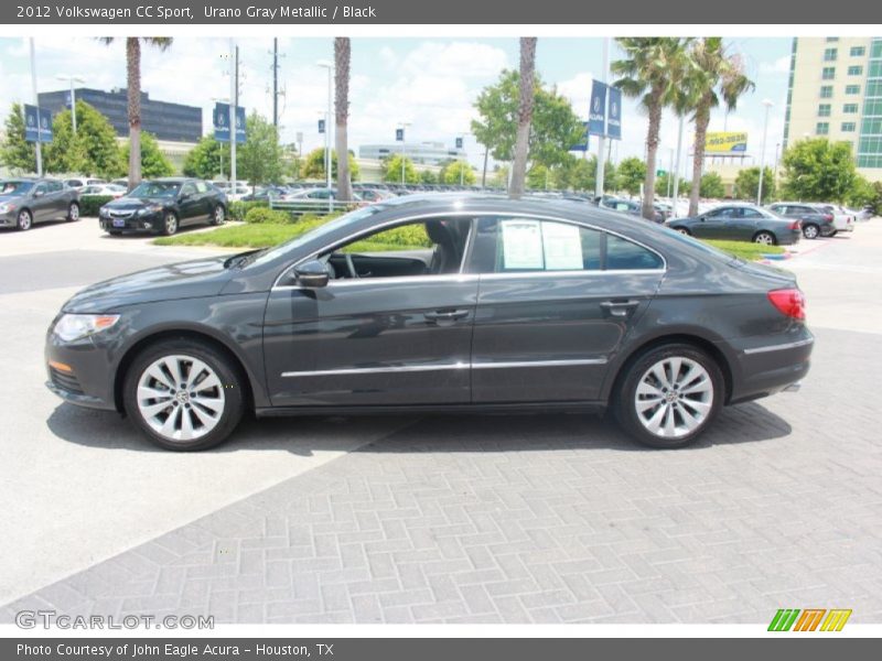 Urano Gray Metallic / Black 2012 Volkswagen CC Sport