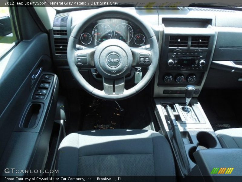 Mineral Gray Metallic / Dark Slate Gray 2012 Jeep Liberty Sport