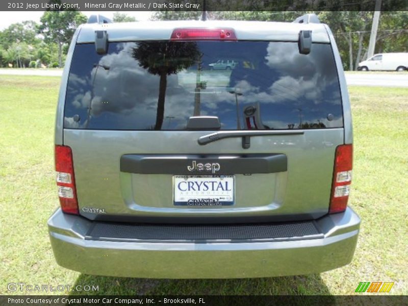 Mineral Gray Metallic / Dark Slate Gray 2012 Jeep Liberty Sport