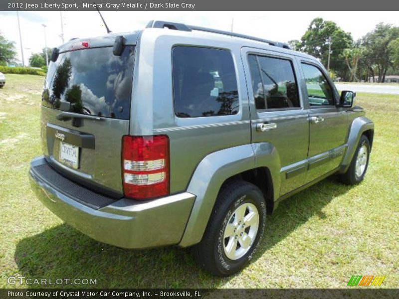 Mineral Gray Metallic / Dark Slate Gray 2012 Jeep Liberty Sport