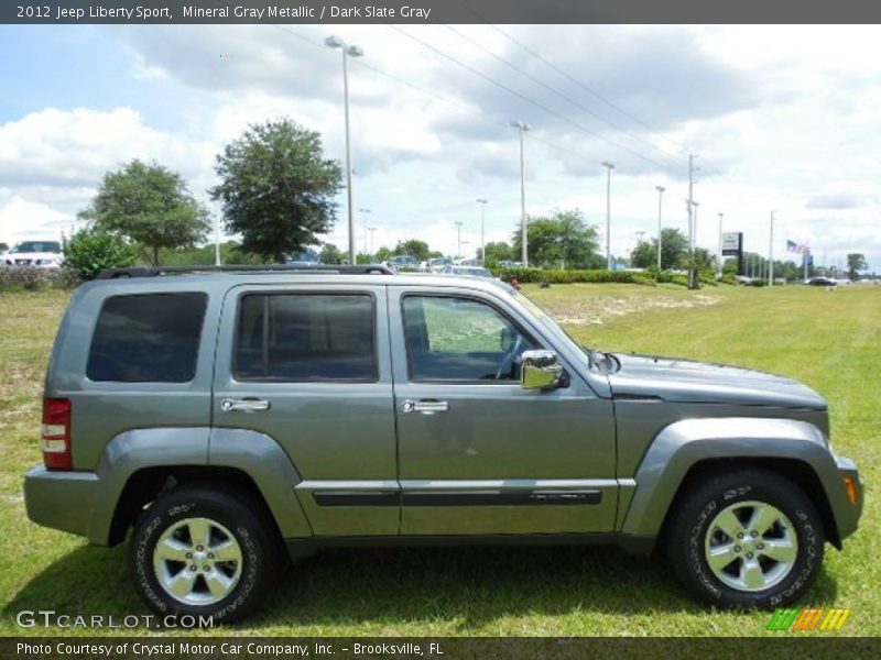 Mineral Gray Metallic / Dark Slate Gray 2012 Jeep Liberty Sport