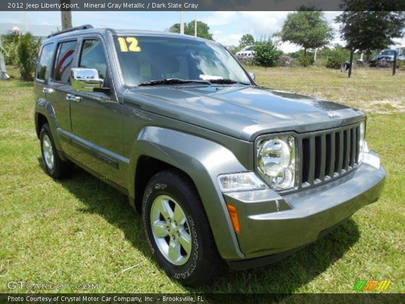Mineral Gray Metallic / Dark Slate Gray 2012 Jeep Liberty Sport