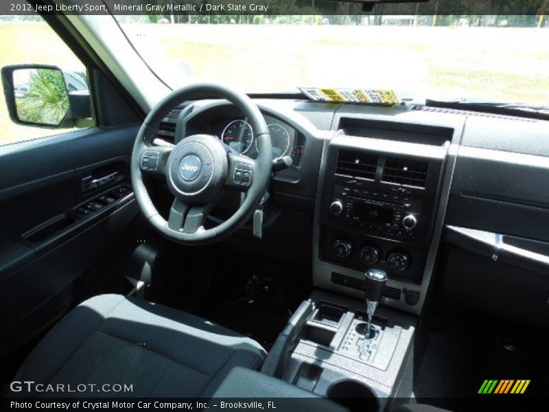 Mineral Gray Metallic / Dark Slate Gray 2012 Jeep Liberty Sport