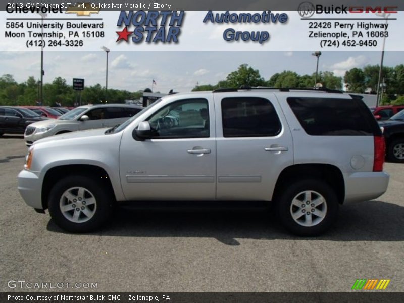 Quicksilver Metallic / Ebony 2013 GMC Yukon SLT 4x4