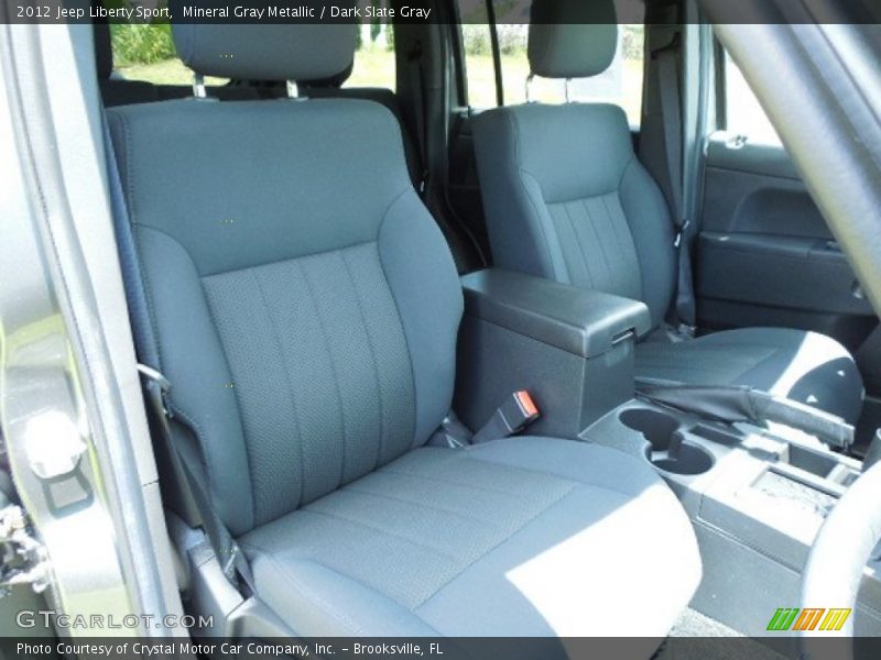 Mineral Gray Metallic / Dark Slate Gray 2012 Jeep Liberty Sport