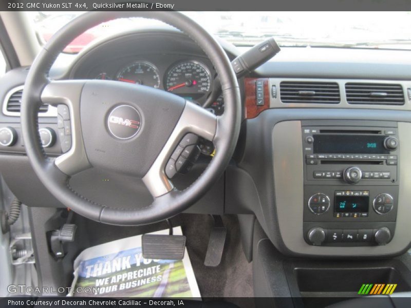 Quicksilver Metallic / Ebony 2012 GMC Yukon SLT 4x4