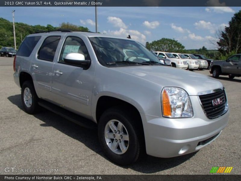 Quicksilver Metallic / Ebony 2013 GMC Yukon SLT 4x4