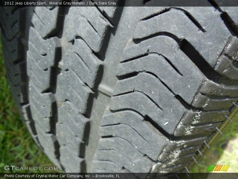 Mineral Gray Metallic / Dark Slate Gray 2012 Jeep Liberty Sport