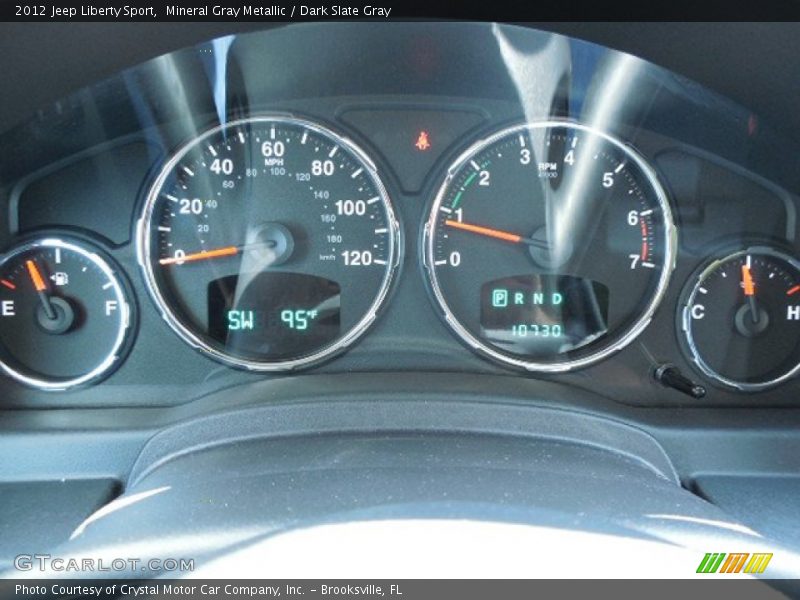 Mineral Gray Metallic / Dark Slate Gray 2012 Jeep Liberty Sport