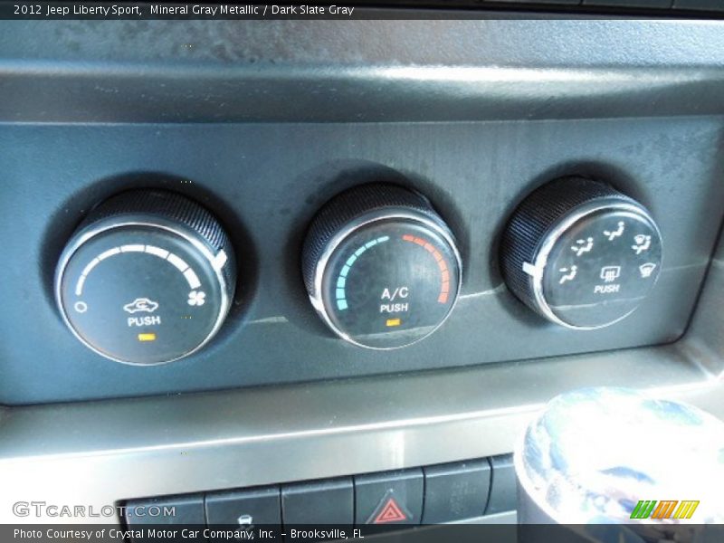 Mineral Gray Metallic / Dark Slate Gray 2012 Jeep Liberty Sport