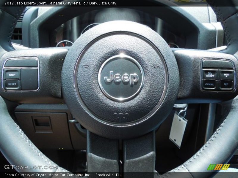 Mineral Gray Metallic / Dark Slate Gray 2012 Jeep Liberty Sport