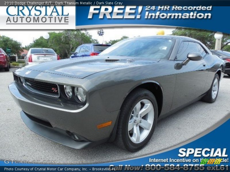 Dark Titanium Metallic / Dark Slate Gray 2010 Dodge Challenger R/T