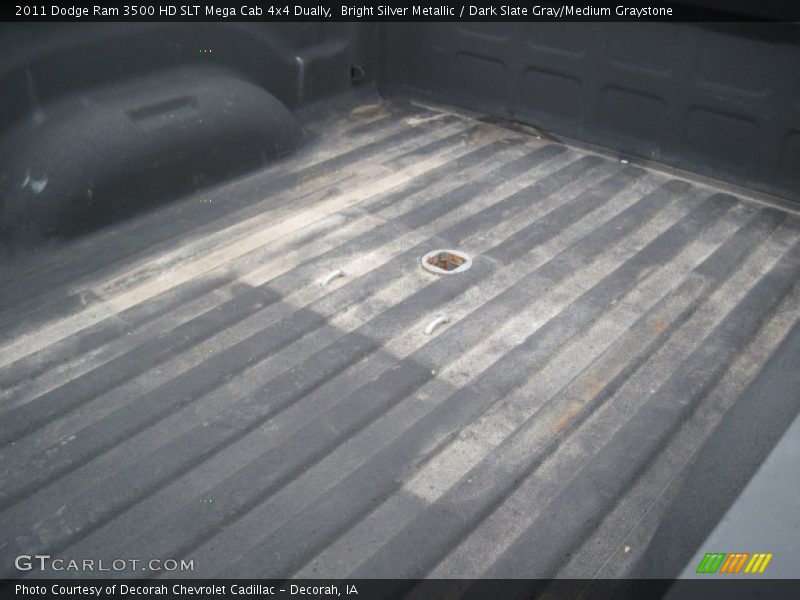 Bright Silver Metallic / Dark Slate Gray/Medium Graystone 2011 Dodge Ram 3500 HD SLT Mega Cab 4x4 Dually