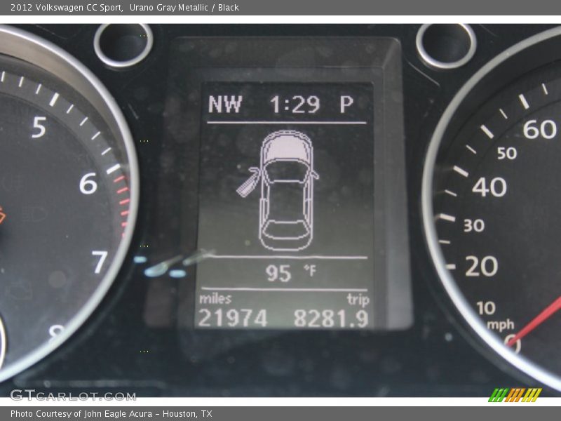 Urano Gray Metallic / Black 2012 Volkswagen CC Sport