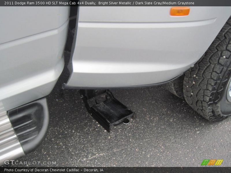 Bright Silver Metallic / Dark Slate Gray/Medium Graystone 2011 Dodge Ram 3500 HD SLT Mega Cab 4x4 Dually