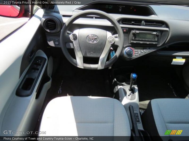 Absolutely Red / Gray 2013 Toyota Prius c Hybrid One