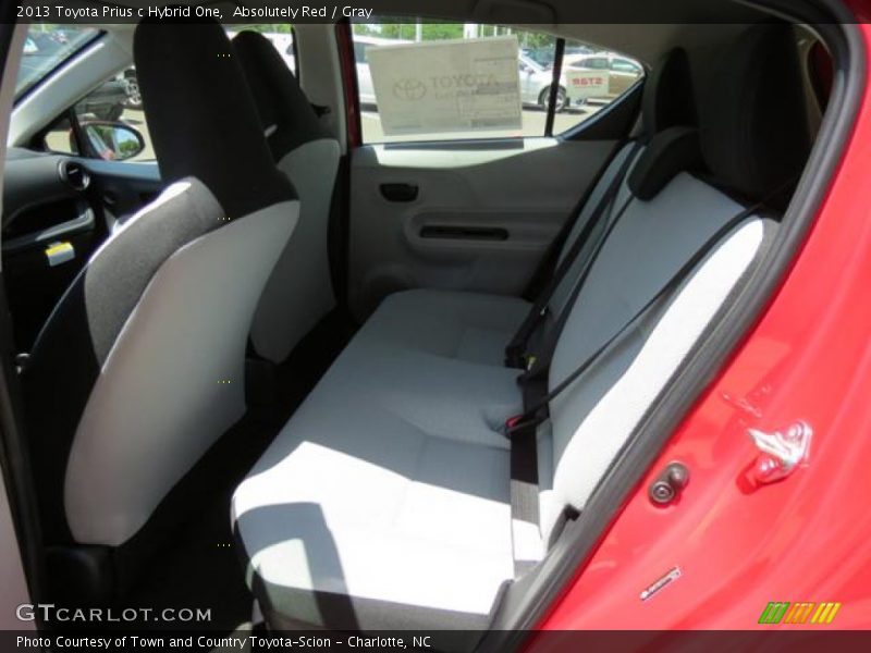 Absolutely Red / Gray 2013 Toyota Prius c Hybrid One