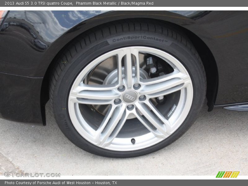 Phantom Black Metallic / Black/Magma Red 2013 Audi S5 3.0 TFSI quattro Coupe