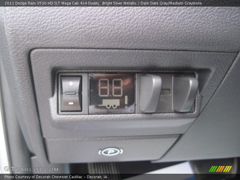 Bright Silver Metallic / Dark Slate Gray/Medium Graystone 2011 Dodge Ram 3500 HD SLT Mega Cab 4x4 Dually