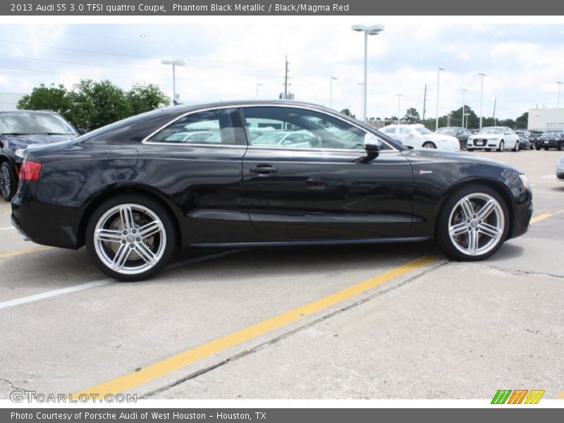 Phantom Black Metallic / Black/Magma Red 2013 Audi S5 3.0 TFSI quattro Coupe