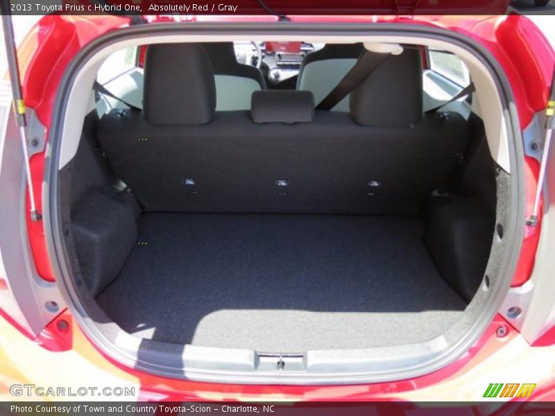 Absolutely Red / Gray 2013 Toyota Prius c Hybrid One