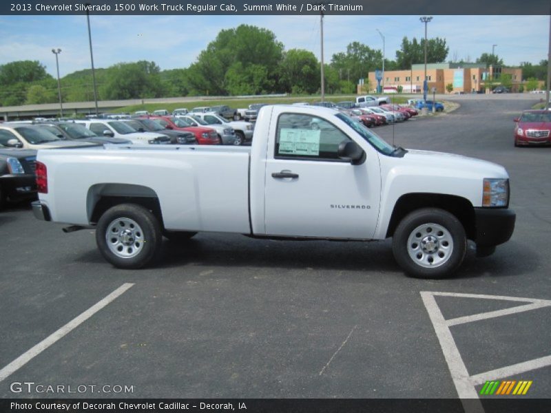 Summit White / Dark Titanium 2013 Chevrolet Silverado 1500 Work Truck Regular Cab