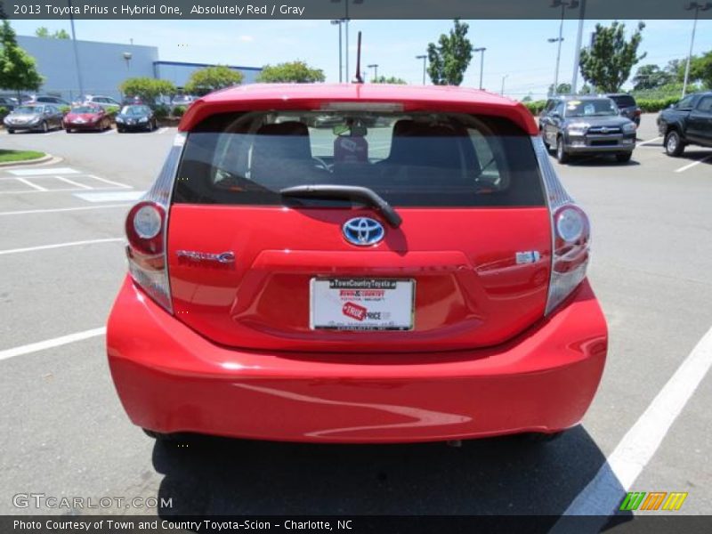Absolutely Red / Gray 2013 Toyota Prius c Hybrid One
