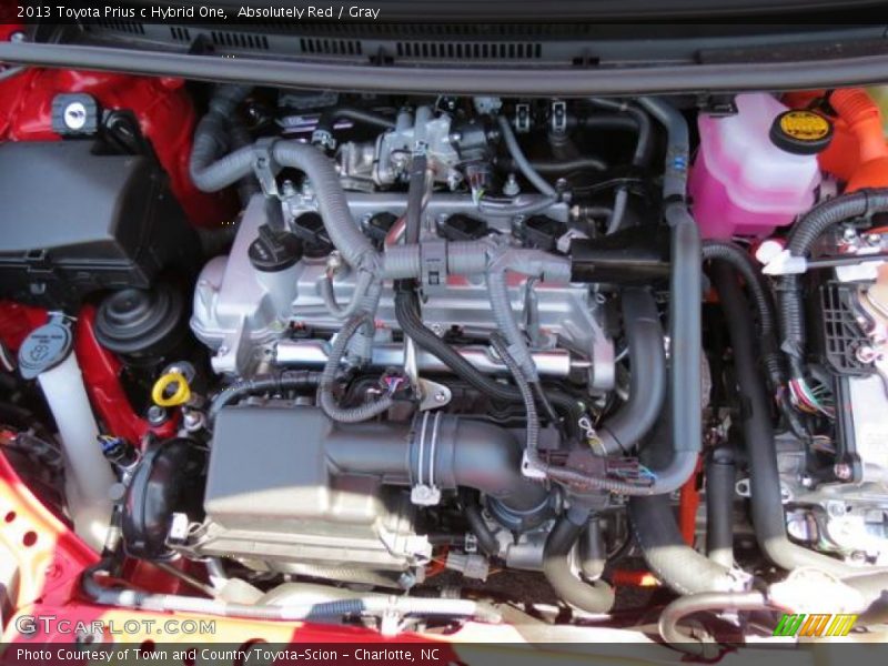 Absolutely Red / Gray 2013 Toyota Prius c Hybrid One