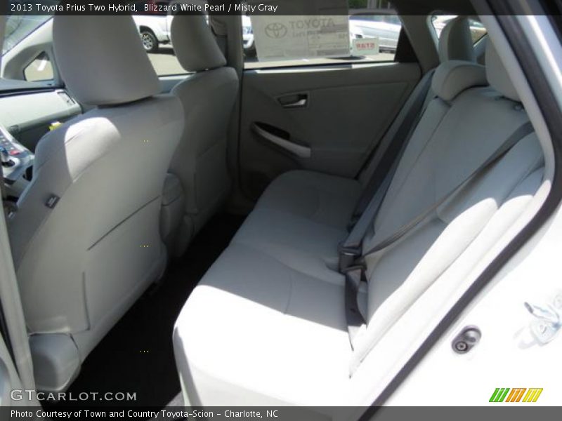 Blizzard White Pearl / Misty Gray 2013 Toyota Prius Two Hybrid