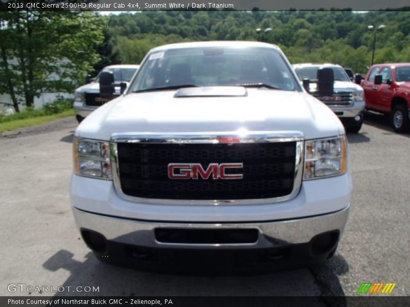 Summit White / Dark Titanium 2013 GMC Sierra 2500HD Regular Cab 4x4