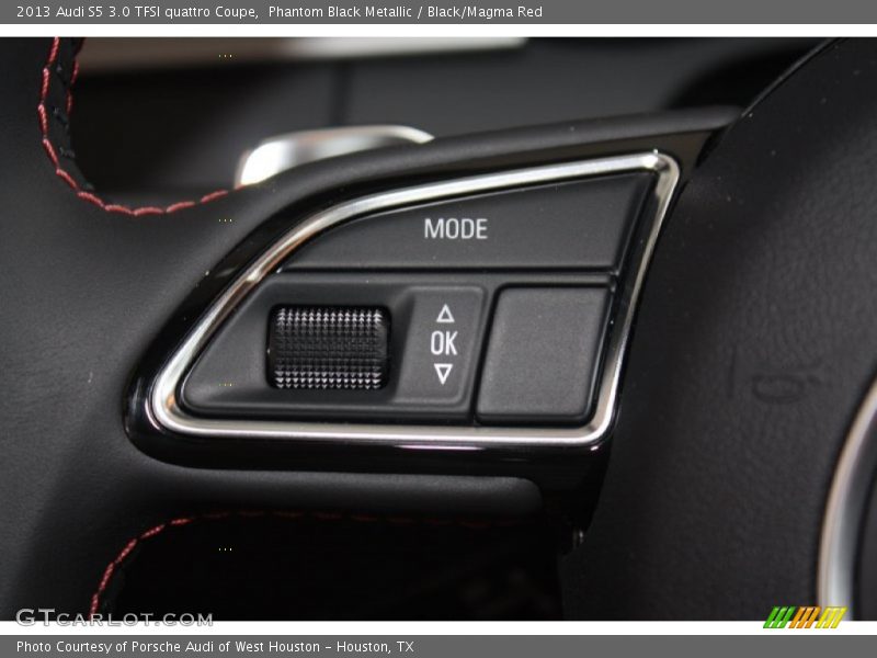 Phantom Black Metallic / Black/Magma Red 2013 Audi S5 3.0 TFSI quattro Coupe