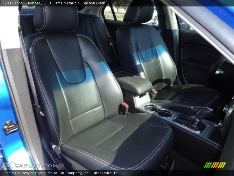 Blue Flame Metallic / Charcoal Black 2011 Ford Fusion SEL