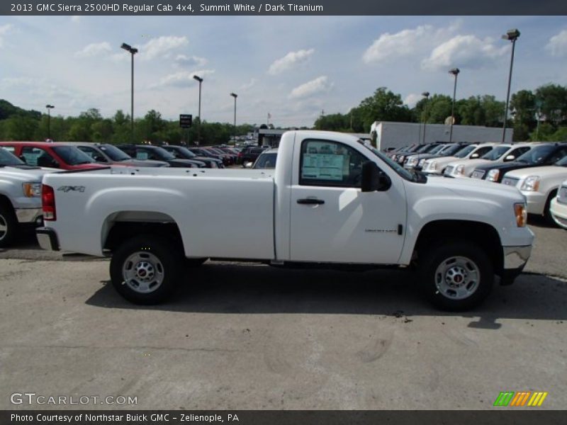 Summit White / Dark Titanium 2013 GMC Sierra 2500HD Regular Cab 4x4