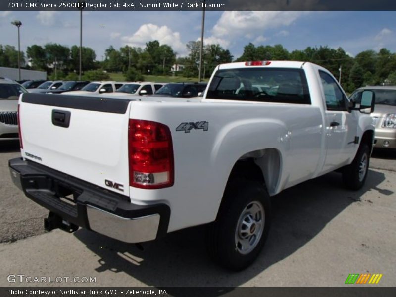 Summit White / Dark Titanium 2013 GMC Sierra 2500HD Regular Cab 4x4