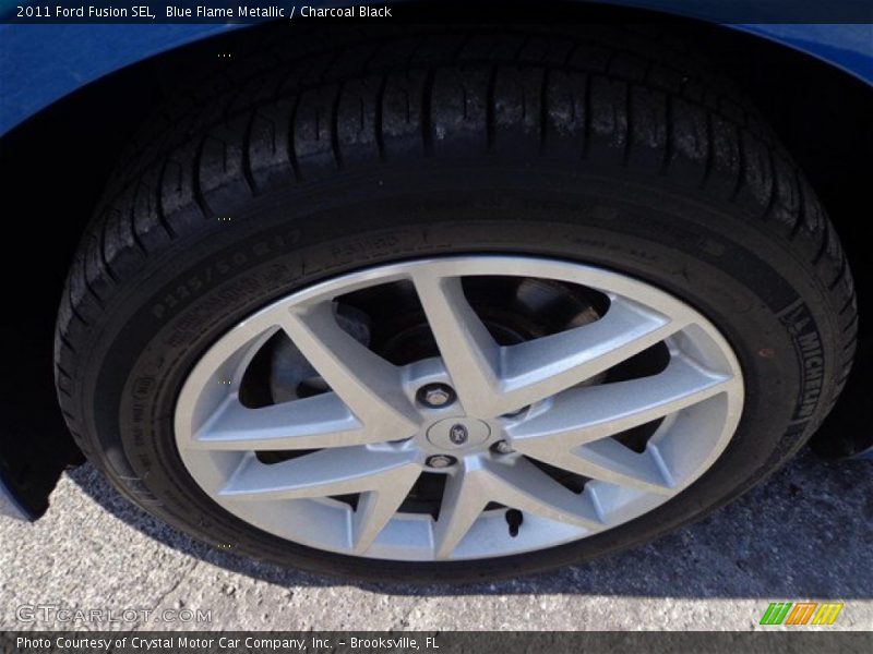 Blue Flame Metallic / Charcoal Black 2011 Ford Fusion SEL