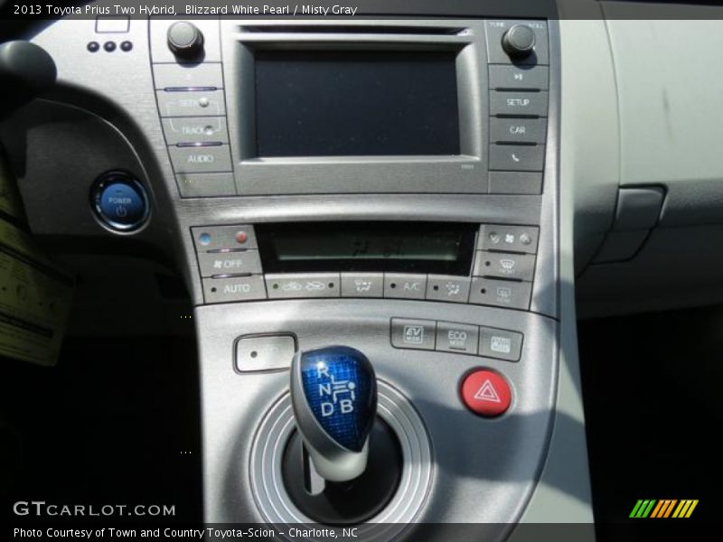 Blizzard White Pearl / Misty Gray 2013 Toyota Prius Two Hybrid