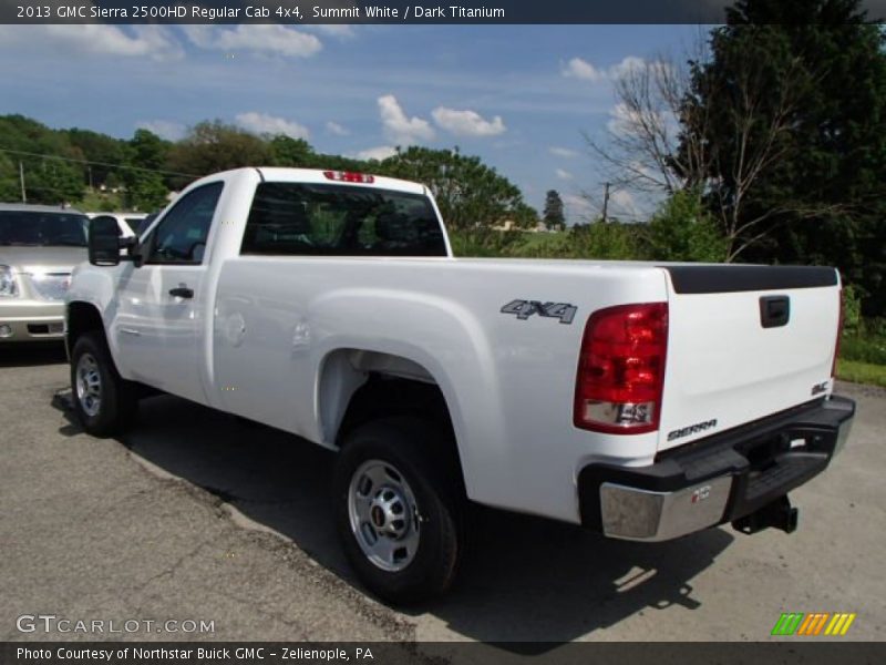 Summit White / Dark Titanium 2013 GMC Sierra 2500HD Regular Cab 4x4