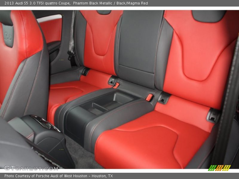 Phantom Black Metallic / Black/Magma Red 2013 Audi S5 3.0 TFSI quattro Coupe