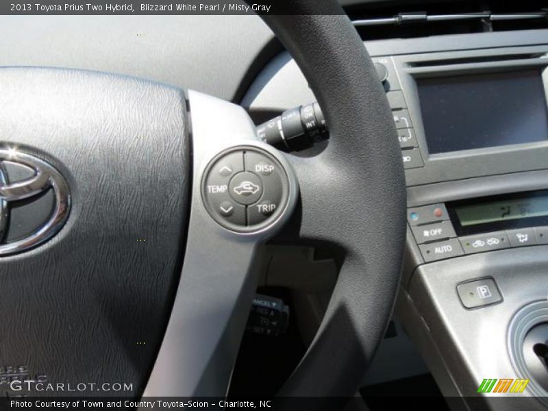 Blizzard White Pearl / Misty Gray 2013 Toyota Prius Two Hybrid