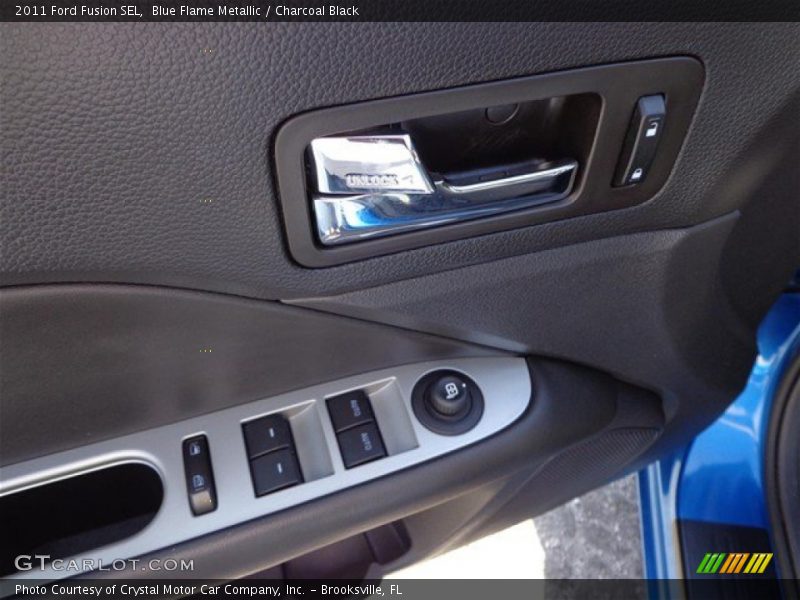 Blue Flame Metallic / Charcoal Black 2011 Ford Fusion SEL