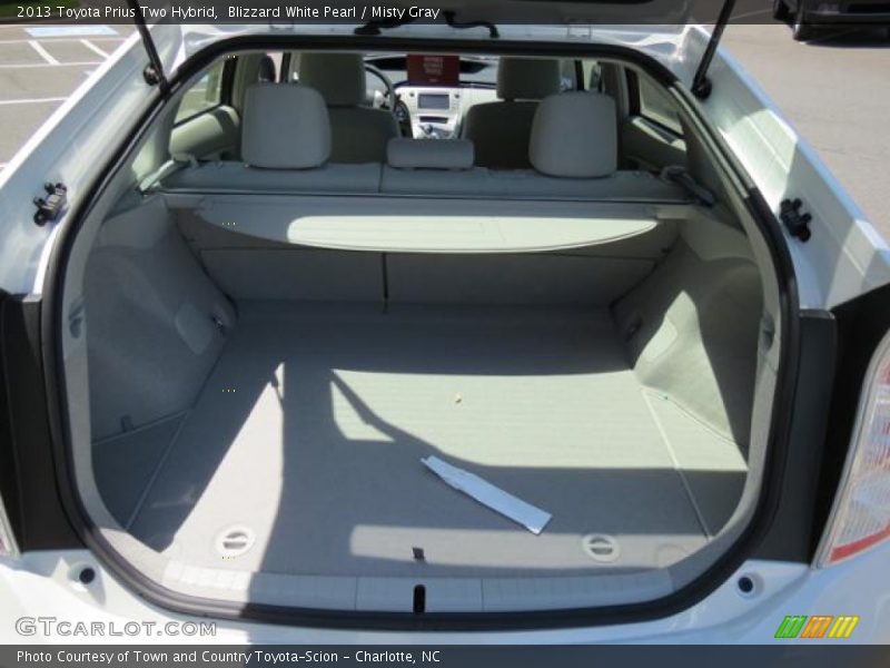 Blizzard White Pearl / Misty Gray 2013 Toyota Prius Two Hybrid