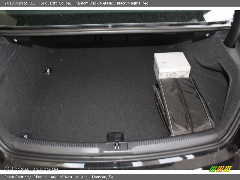 Phantom Black Metallic / Black/Magma Red 2013 Audi S5 3.0 TFSI quattro Coupe