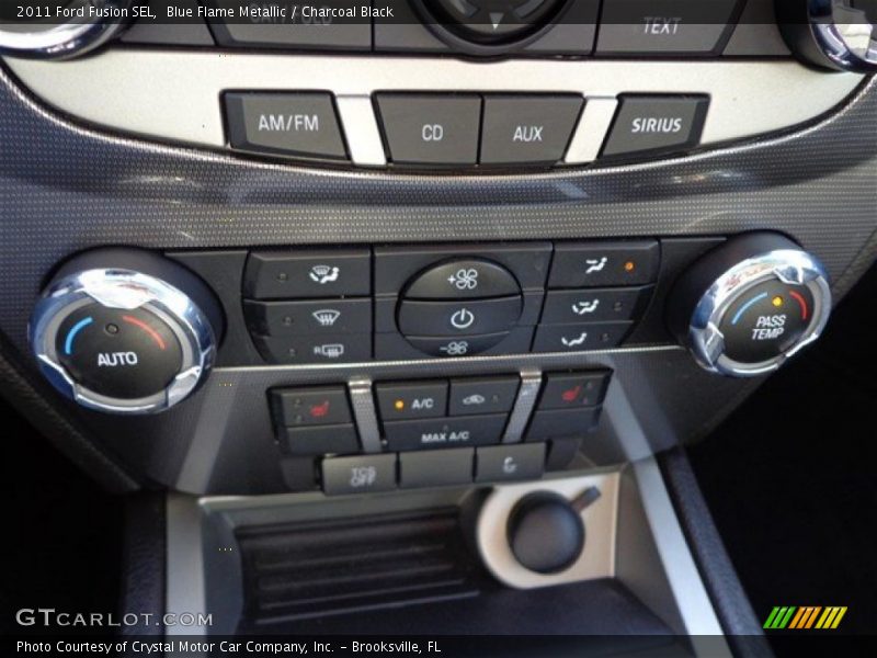 Blue Flame Metallic / Charcoal Black 2011 Ford Fusion SEL