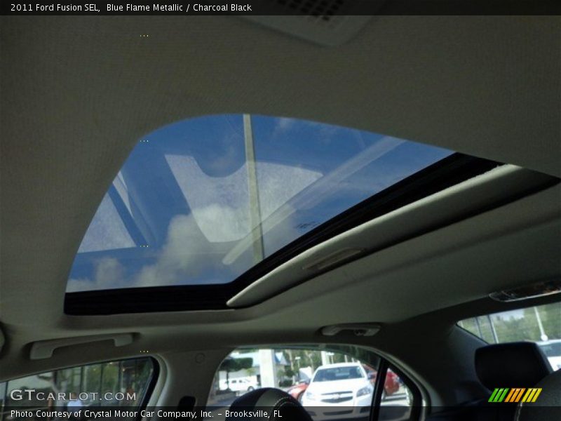 Blue Flame Metallic / Charcoal Black 2011 Ford Fusion SEL