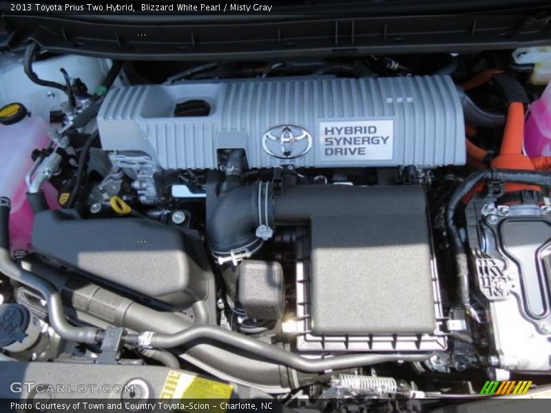 Blizzard White Pearl / Misty Gray 2013 Toyota Prius Two Hybrid