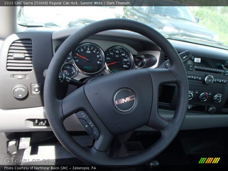 Summit White / Dark Titanium 2013 GMC Sierra 2500HD Regular Cab 4x4