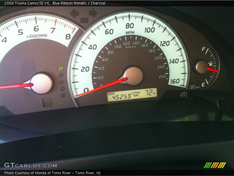 Blue Ribbon Metallic / Charcoal 2009 Toyota Camry SE V6