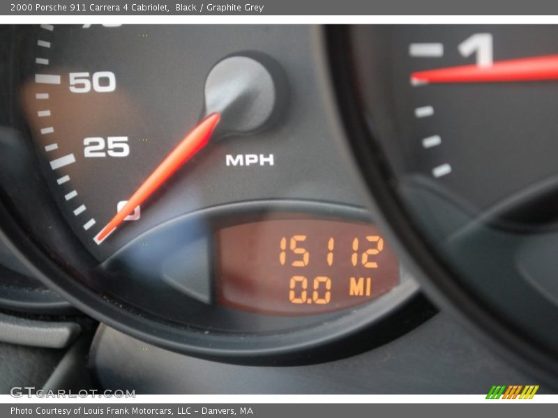Black / Graphite Grey 2000 Porsche 911 Carrera 4 Cabriolet