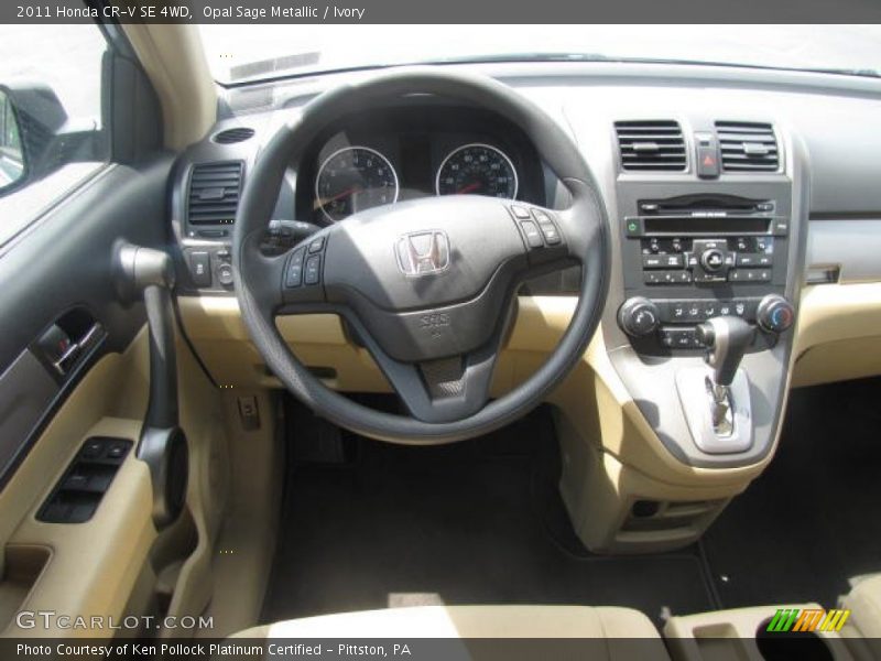Opal Sage Metallic / Ivory 2011 Honda CR-V SE 4WD